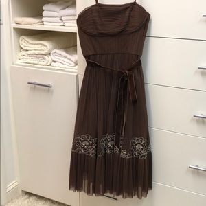 Dress brown dressy multi layered